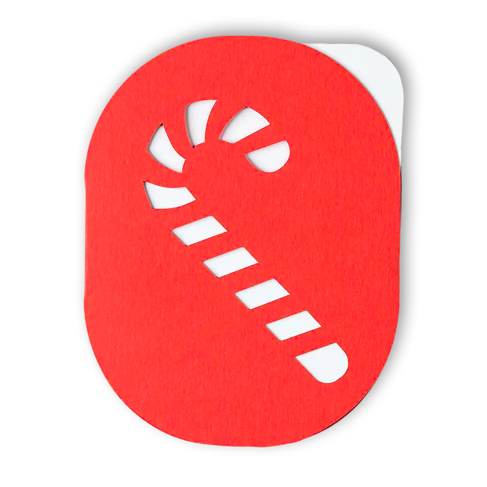 Candy Cane Notecard