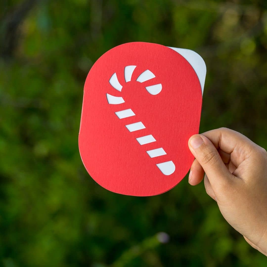 Candy Cane Notecard
