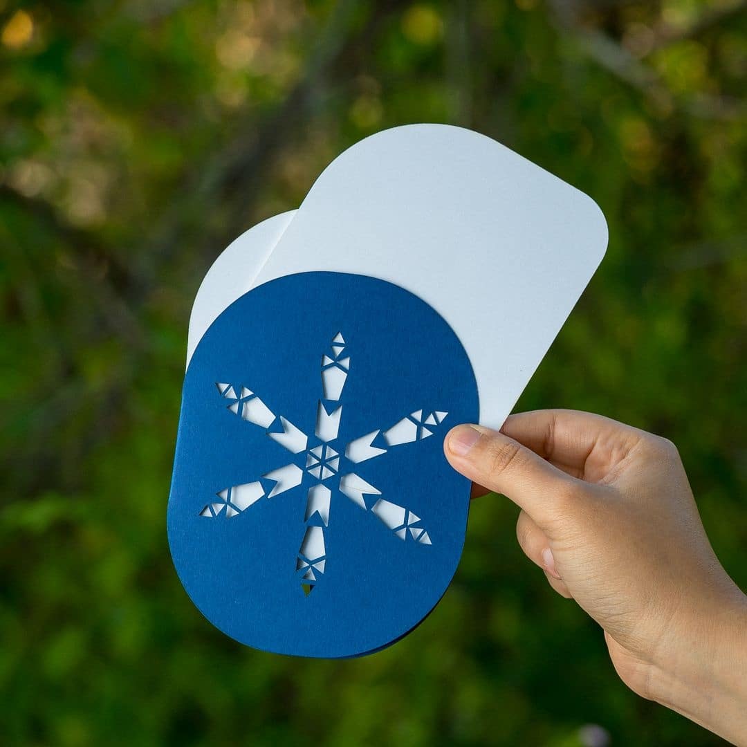 Snowflake Notecard