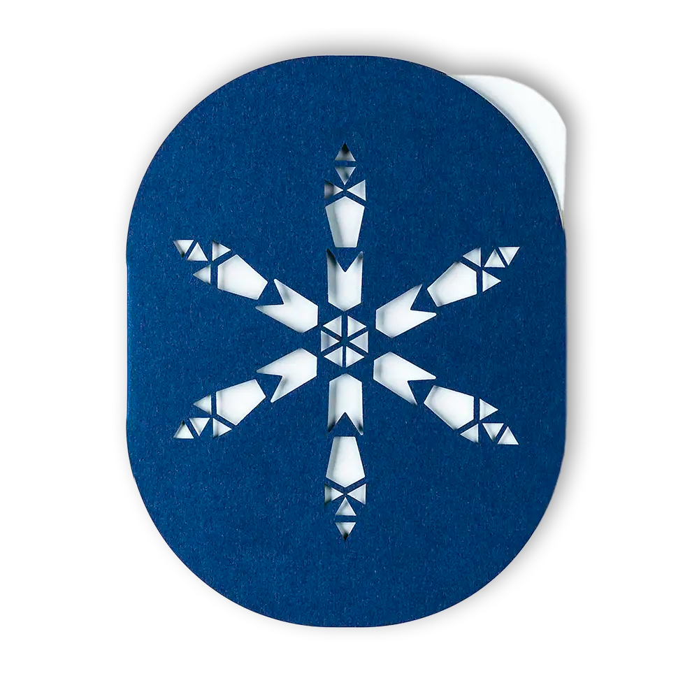 Snowflake Notecard